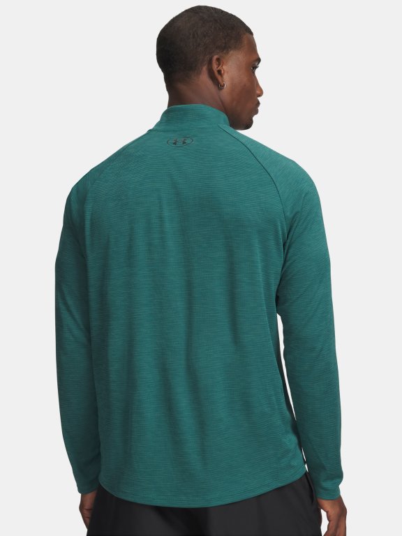 Футболка Under Armour Tech Textured 1/2 Zip Чоловіча gray green