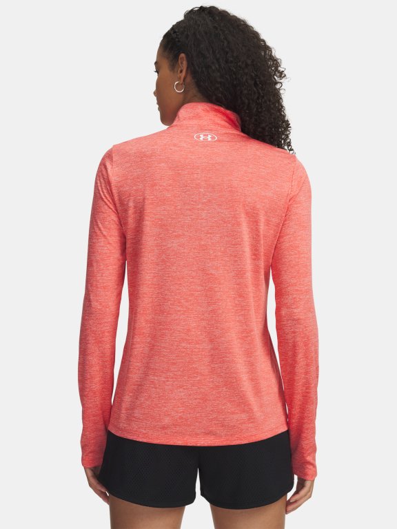 Футболка Under Armour Tech 1/2 Zip- Twist Wmn Red