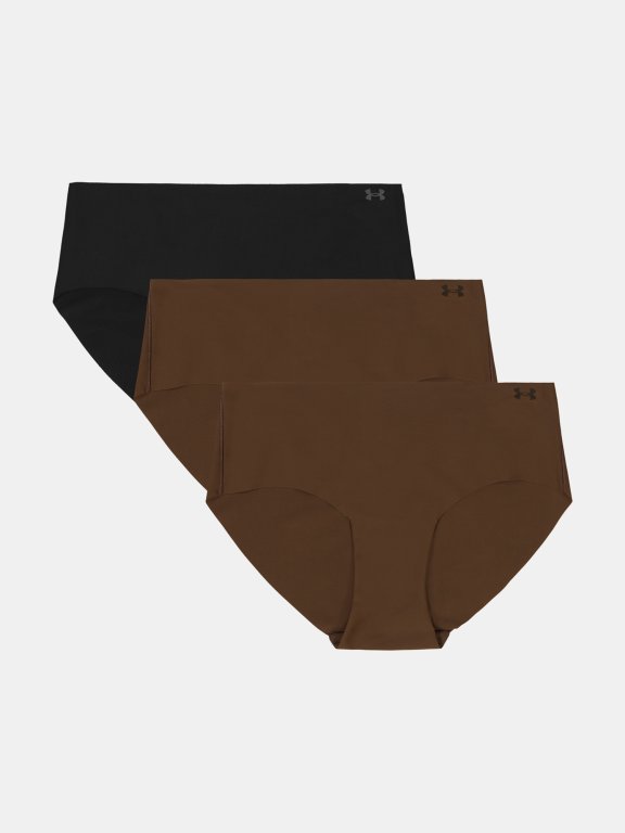 Under Armour Pure Stretch No Show Hipster-Solid Wmn Brown