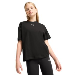 Футболка Puma ESS Centered Cat Logo Boxy Tee J - чорна