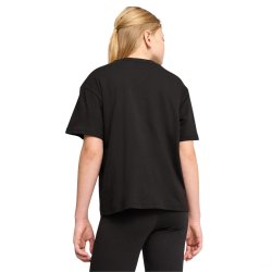 Футболка Puma ESS Centered Cat Logo Boxy Tee J - чорна