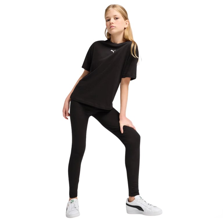 Футболка Puma ESS Centered Cat Logo Boxy Tee J - чорна