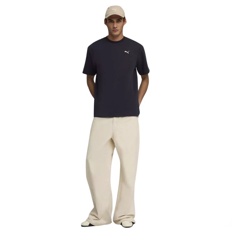 Tričko Puma ESS Elevated Relaxed Tee M - tmavě modrá