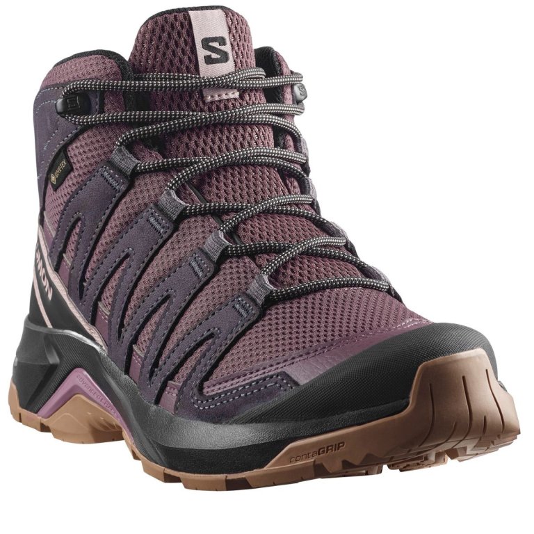 Черевики Salomon X-Adventure Recon Mid GTX W - фіолетові