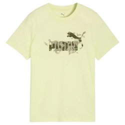 Футболка Puma ESS Camo Tee J - світло-зелена