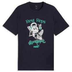 Футболка Puma Graphic Quote Tee M - темно-синя