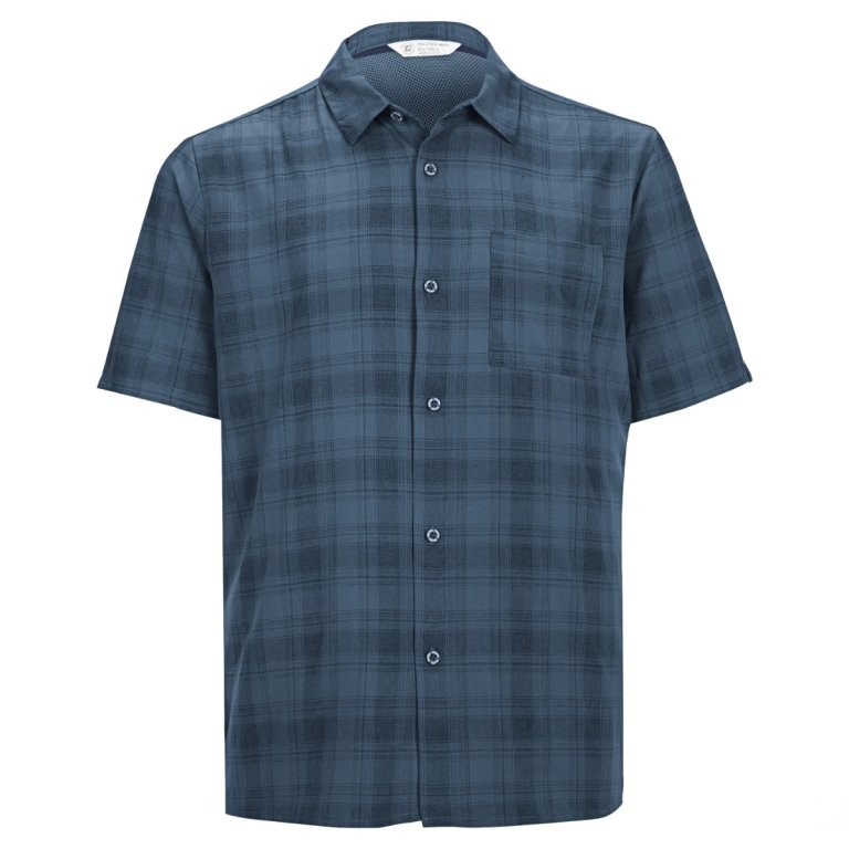 Košeľa Killtec KOS 98 mint WVN Shrt M - tmavomodrá (plus size)