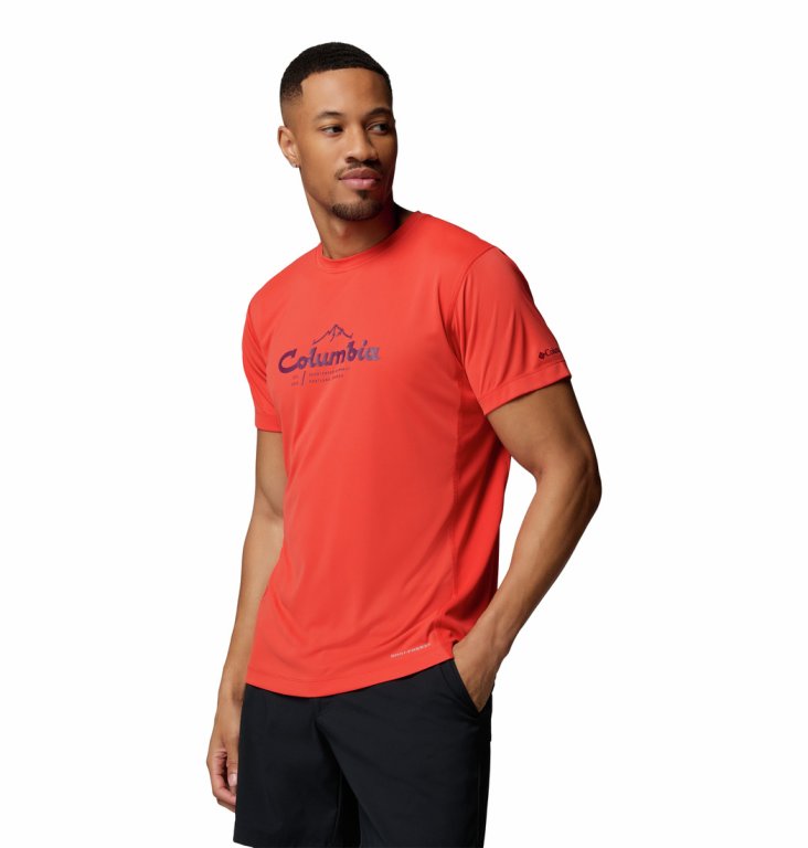 Футболка Columbia Zero Rules™ Light SS Graphic Crew M - червона