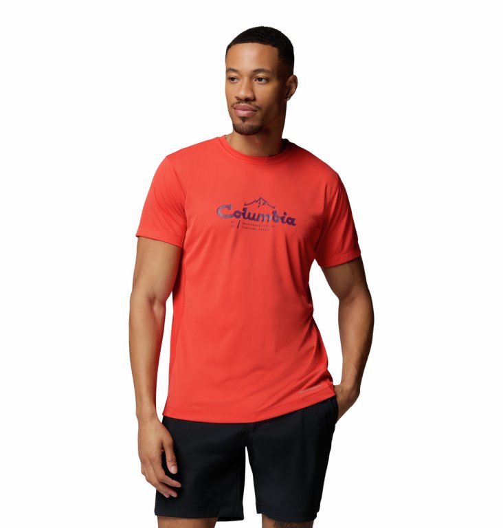 Футболка Columbia Zero Rules™ Light SS Graphic Crew M - червона