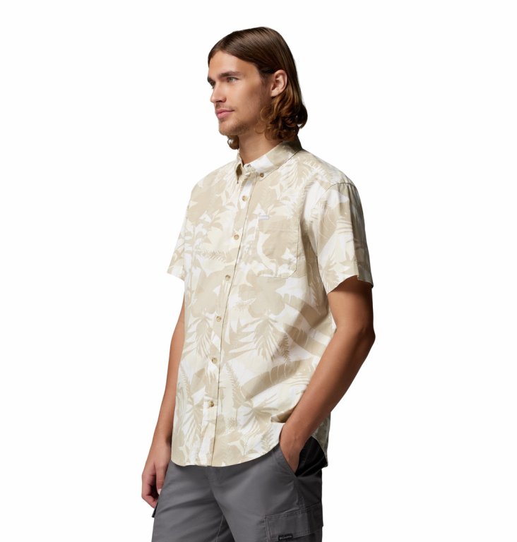 Сорочка Columbia Rapid Rivers™ Printed Short Sleeve Shirt M - бежево/біла