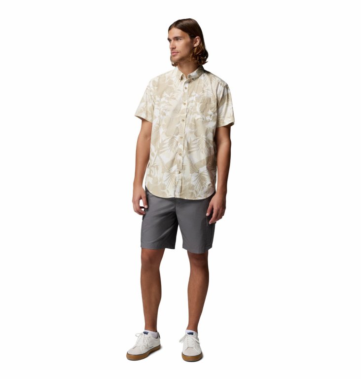 Сорочка Columbia Rapid Rivers™ Printed Short Sleeve Shirt M - бежево/біла