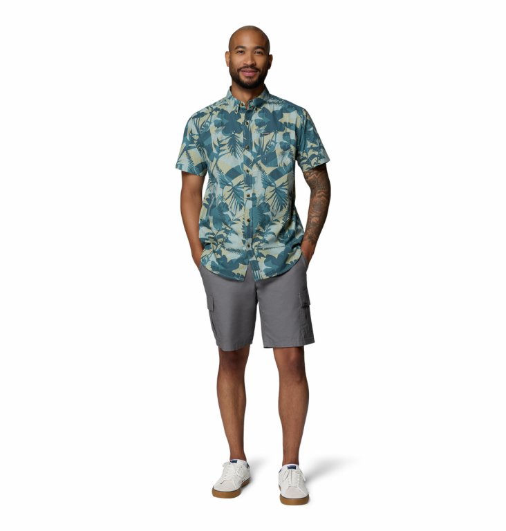 Сорочка Columbia Rapid Rivers™ Printed Short Sleeve Shirt M - синя