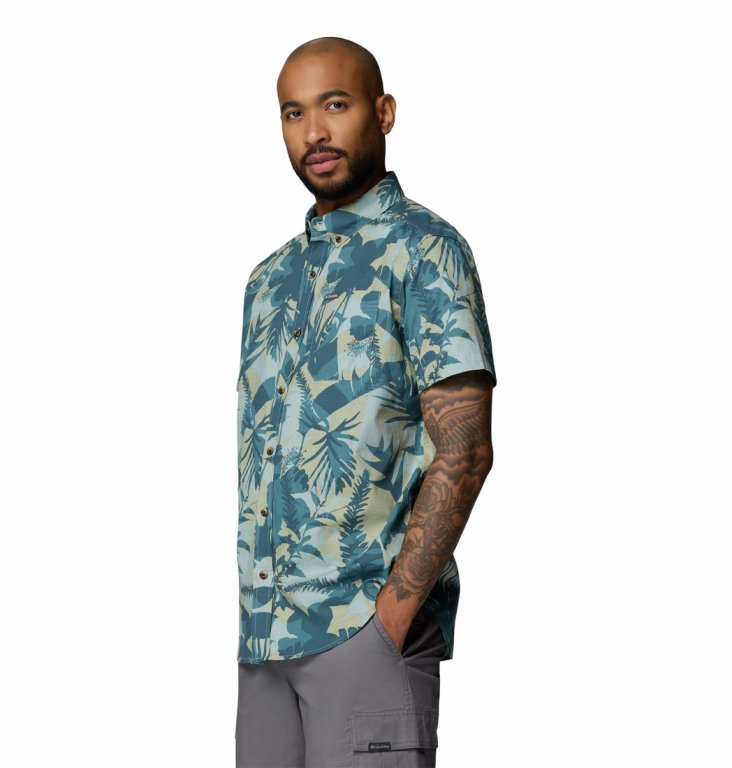 Сорочка Columbia Rapid Rivers™ Printed Short Sleeve Shirt M - синя