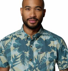 Сорочка Columbia Rapid Rivers™ Printed Short Sleeve Shirt M - синя