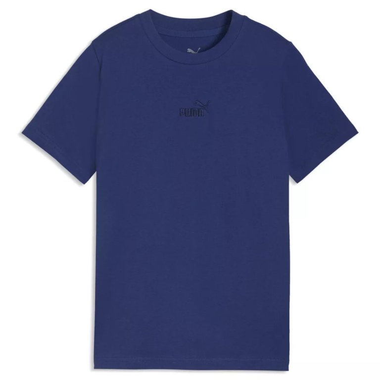 Футболка Puma Ess Small No.1 Logo Centered Tee J - темно-синя