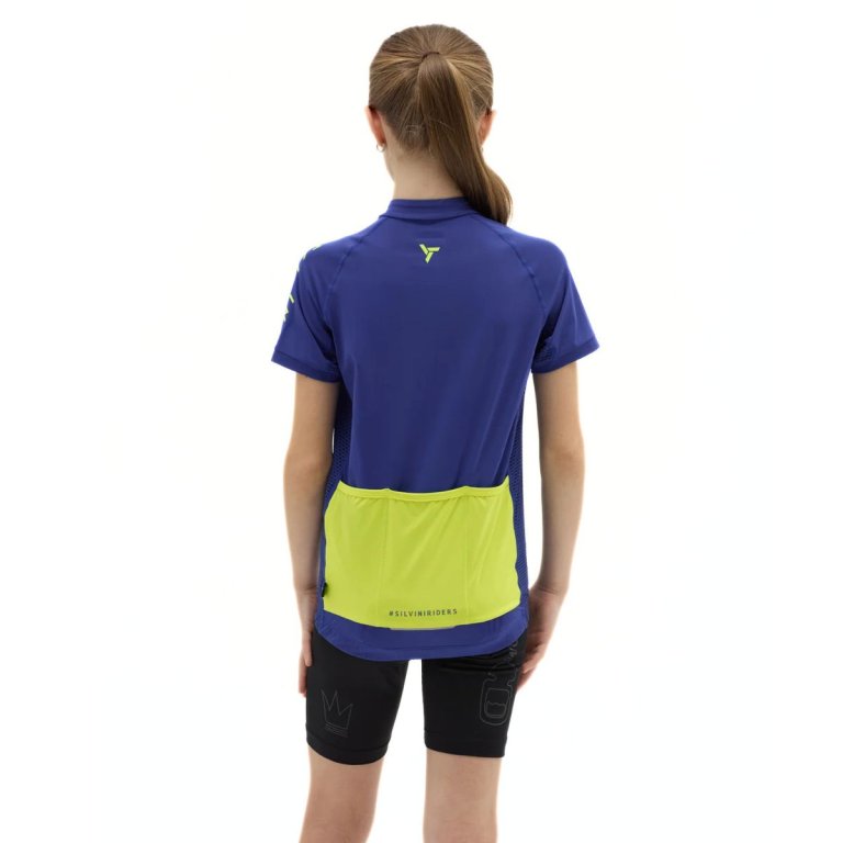 Cyklistický dres Silvini Mazzani CD2432 J - modrý