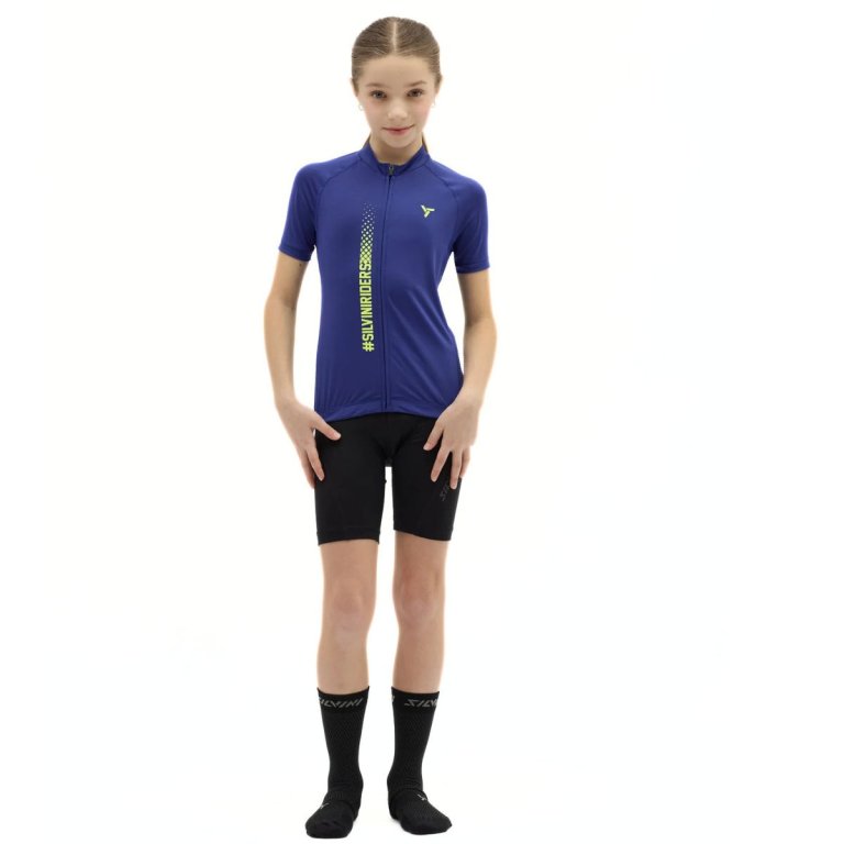 Cyklistický dres Silvini Mazzani CD2432 J - modrý