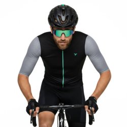 Cyklistický dres Silvini Auronzo MD2624 M - čierno-modrý