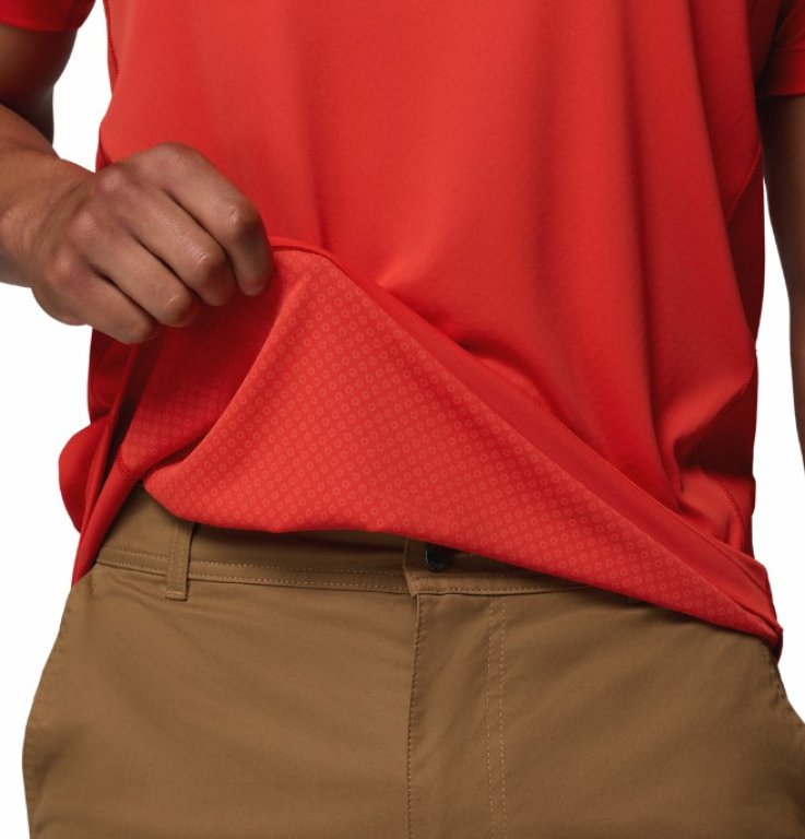 Футболка Columbia Zero Rules™ Light SS Crew M - червона