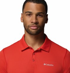 Футболка Columbia Zero Rules™ Light Polo M - червона