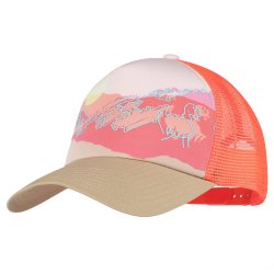 Кепка Buff Trucker - помаранчево/бежева