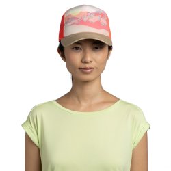 Кепка Buff Trucker - помаранчево/бежева