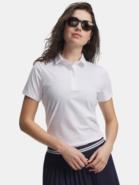 Футболка Under Armour ArmourDry SS Polo Wmn white