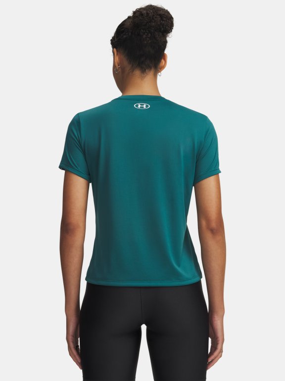 Футболка Under Armour Tech WM Tape SS Wmn gray green