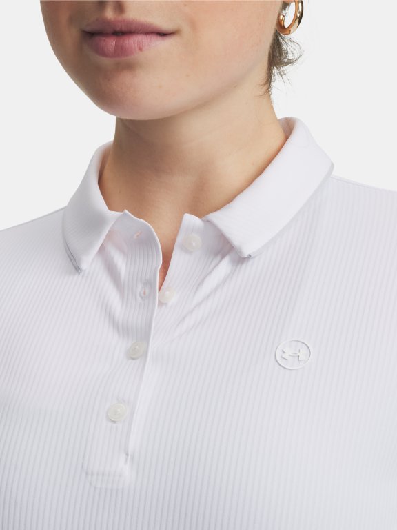 Under Armour Drive Chill LS Polo Wmn white