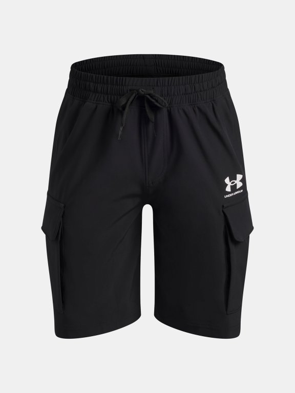 Kraťasy Under Armour Vibe Woven Cargo Short Jr Black