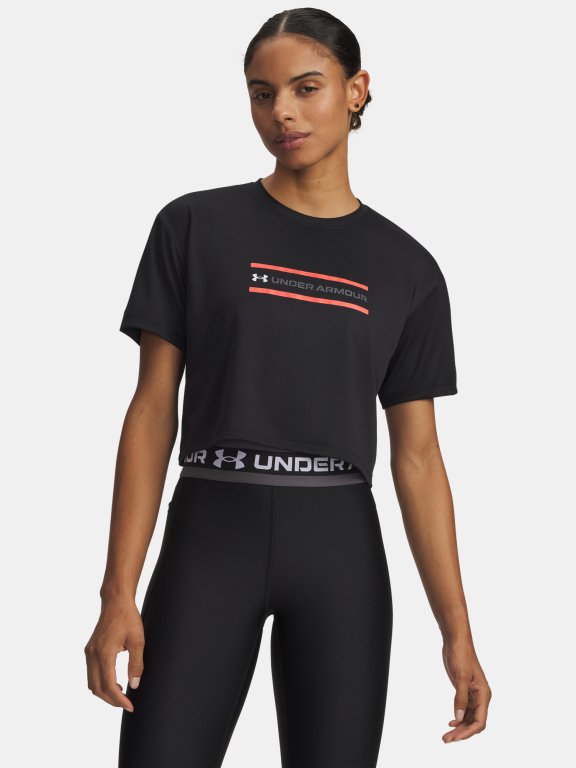 Футболка Under Armour Tech Branded Crop SS Wmn black