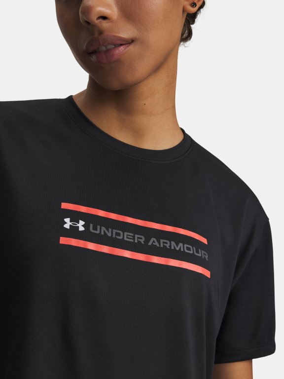 Футболка Under Armour Tech Branded Crop SS Wmn black