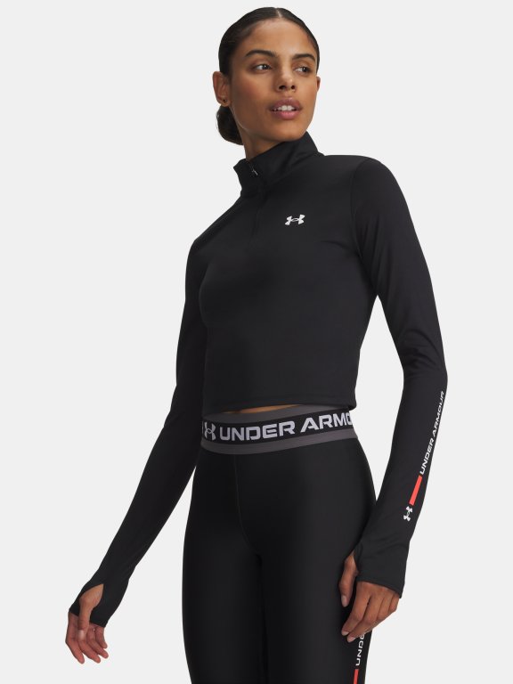 Футболка Under Armour Tech Branded 1/2 Zip Wmn black