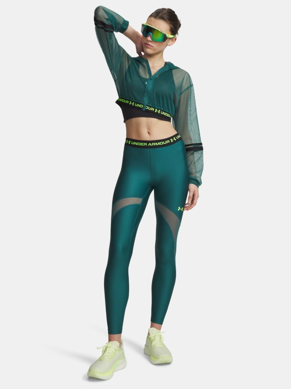 Легінси Under Armour HeatGear Mesh Leggings Wmn gray green