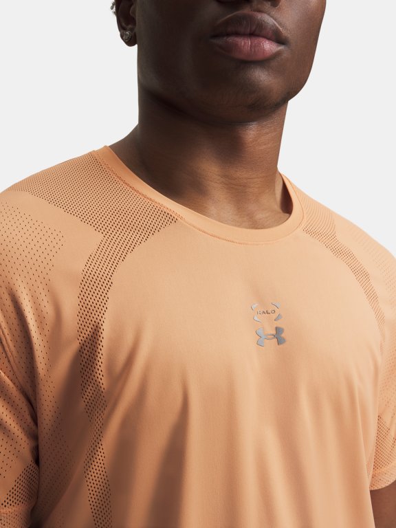 Under Armour Halo Run з коротким рукавом чоловічий помаранчевий