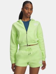 Толстовка Under Armour Icon Fleece Nov FZ Wmn gray green