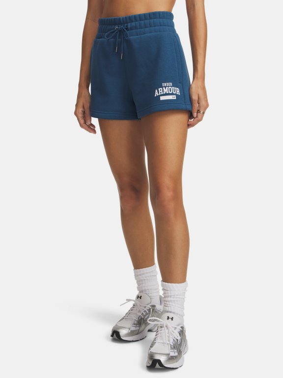 Kraťasy Under Armour Icon Flc Nov Short Wmn Blue