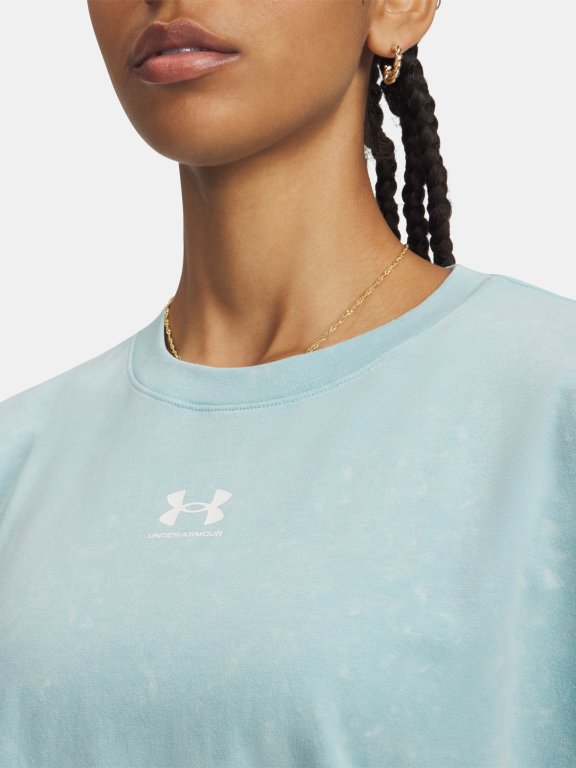 Футболка Under Armour Rival Boxy Tee Wash Wmn Blue