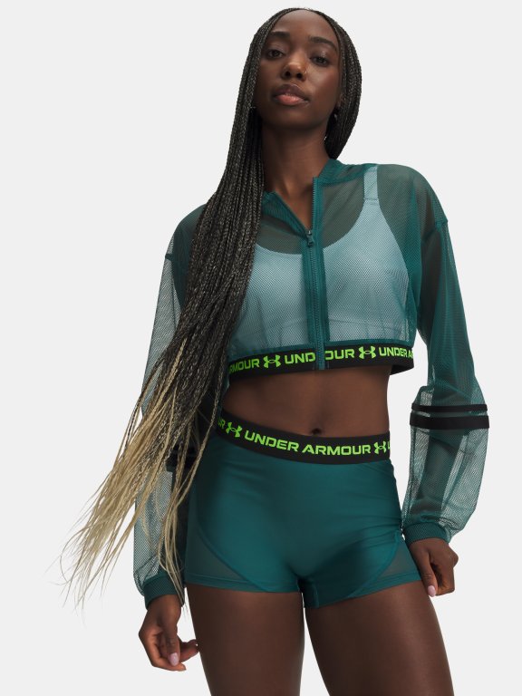 Куртка Under Armour HeatGear Mesh FZ Wmn gray green