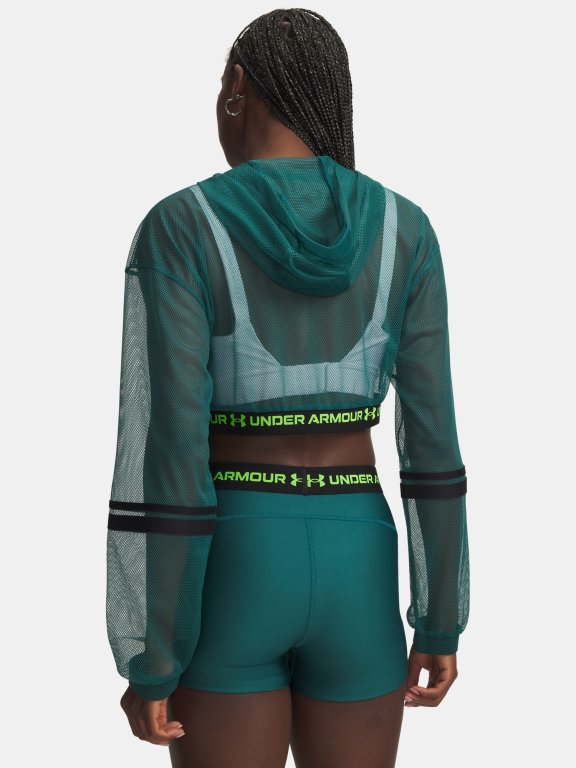 Куртка Under Armour HeatGear Mesh FZ Wmn gray green