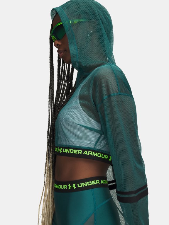 Куртка Under Armour HeatGear Mesh FZ Wmn gray green
