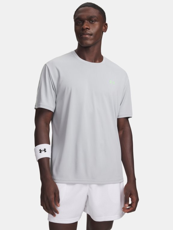 Футболка Under Armour Tech Taping SS Man green/grey