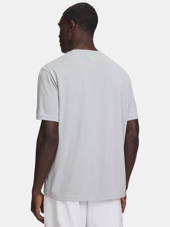 Футболка Under Armour Tech Taping SS Man green/grey