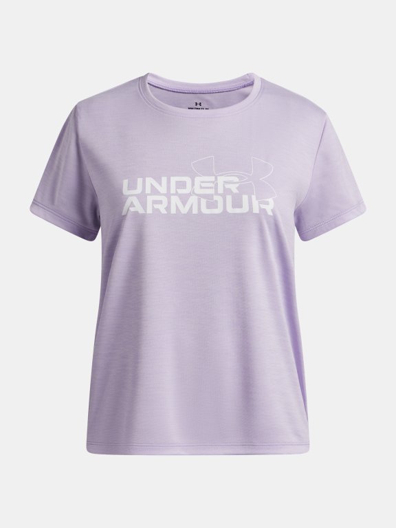 Футболка Under Armour Tech Twist Wdmk Logo SS Jr фіолетова