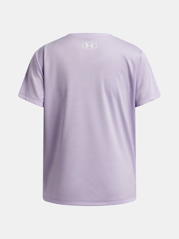 Футболка Under Armour Tech Twist Wdmk Logo SS Jr фіолетова