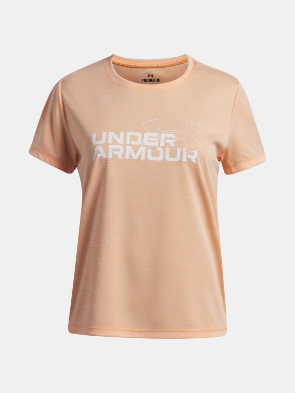 Футболка Under Armour Tech Twist Wdmk Logo SS Jr Orange