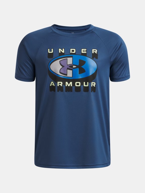 Футболка Under Armour Tech Graphic SS Jr Blue