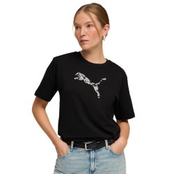 Футболка Puma ESS Graphic Animal Relaxed Tee W - чорна
