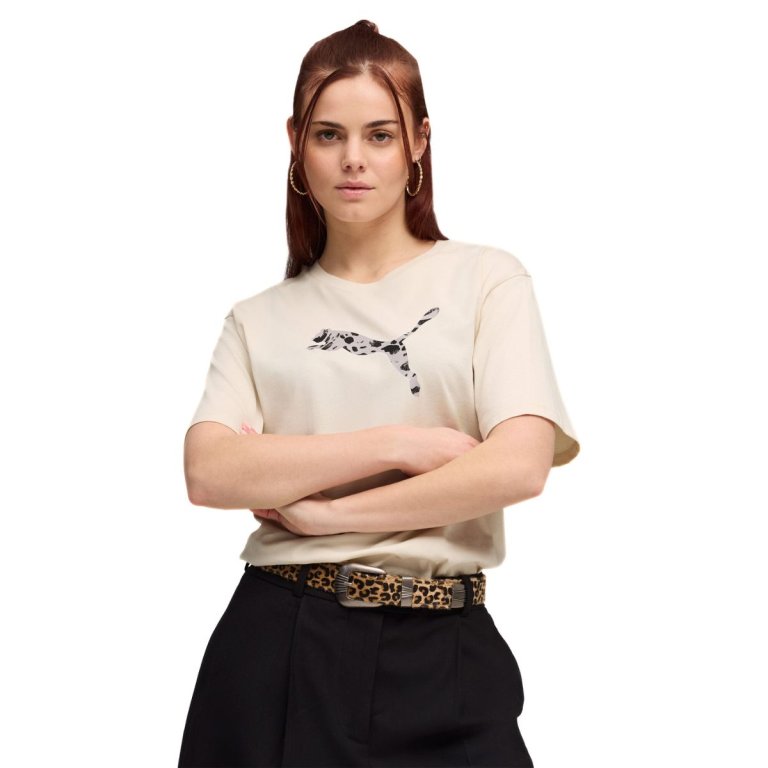 Футболка Puma ESS Graphic Animal Relaxed Tee W - бежева