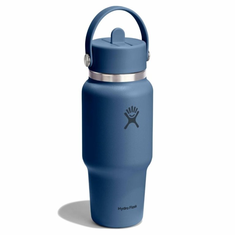 Wide Flex Straw Travel Bottle Hydro Flask 24 унції (709 мл) - синя